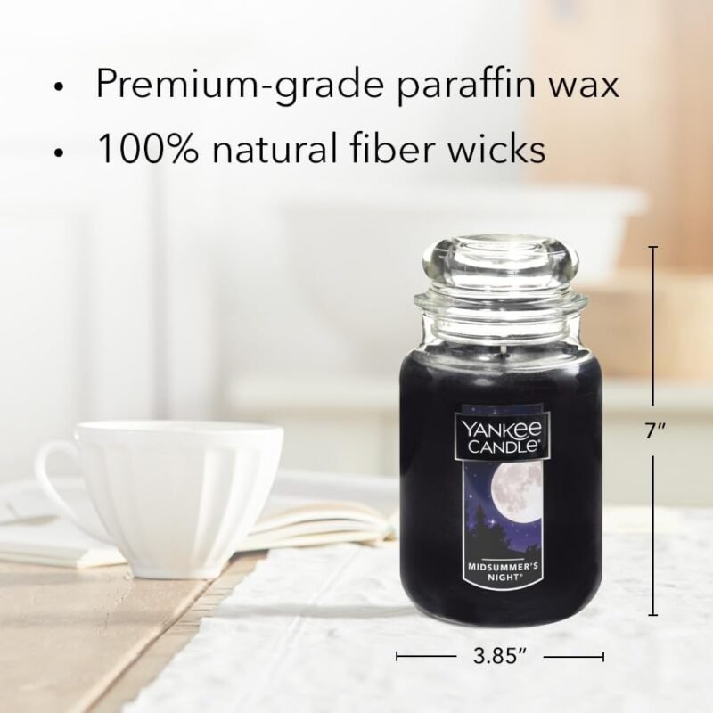 Yankee Candle MidSummer's Night Scented, Classic Large Single Wick Jar Candle, 22oz with Over 110 Hours of Burn Time. - Image 5