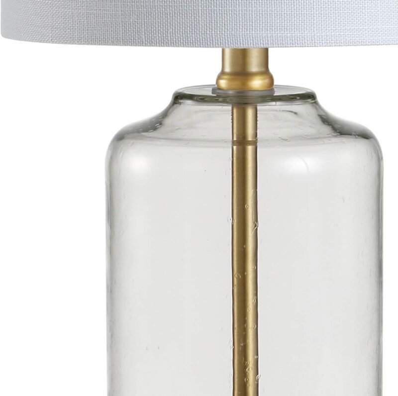 JONATHAN Y JYL1033A Duncan 20.5" Glass/Metal LED Table Lamp Glam Cottage Bedside Desk Nightstand Lamp for Bedroom - Image 2