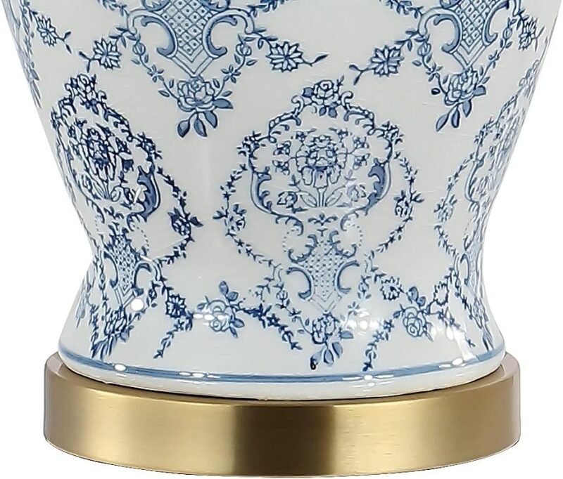 JONATHAN Y JYL3085A Juliana 22.25" Traditional Classic Chinoiserie Ceramic LED Table Lamp.  - Image 3