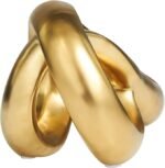 Deco 79 Ceramic Abstract Decorative Sculpture Infinity Loop Home Decor Statue, Accent Figurine