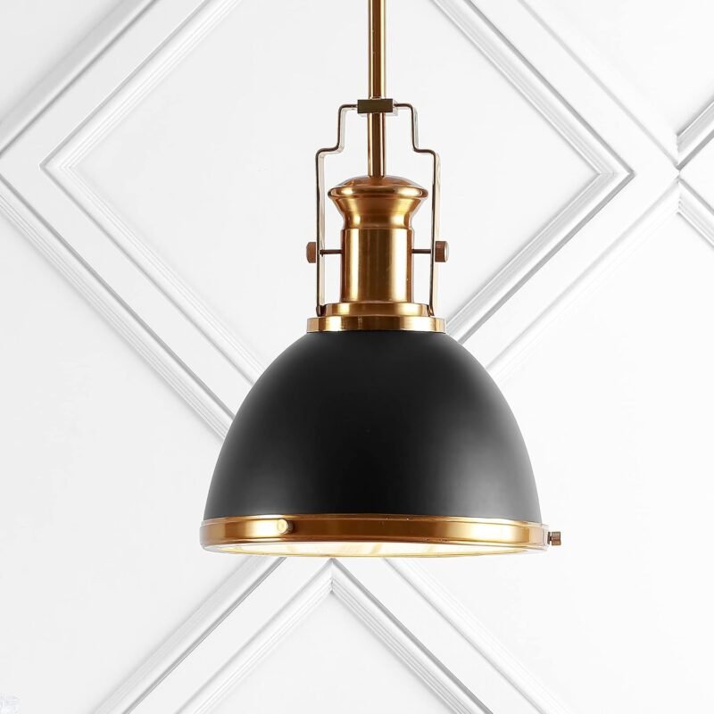 JONATHAN Y JYL9535A Homer 10" 1-Light Modern Industrial Iron LED Dome Pendant - Image 4