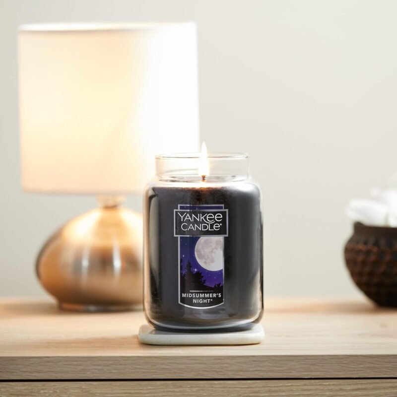 Yankee Candle MidSummer's Night Scented, Classic Large Single Wick Jar Candle, 22oz with Over 110 Hours of Burn Time. - Image 6