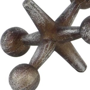 CosmoLiving by Cosmopolitan Metal Jack Decorative Sculpture Home Decor Statues
