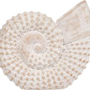 Sagebrook Home Stoneware Seashell Figurine Coastal Ceramic