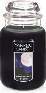 Yankee Candle MidSummer's Night Scented, Classic Large Single Wick Jar Candle, 22oz with Over 110 Hours of Burn Time.