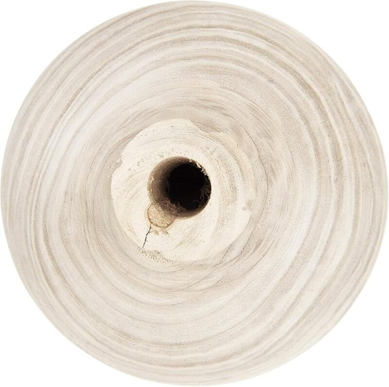 Creative Co-Op Small Paulownia Wood Vase (Each one Will Vary) Decorative Accents - Image 5