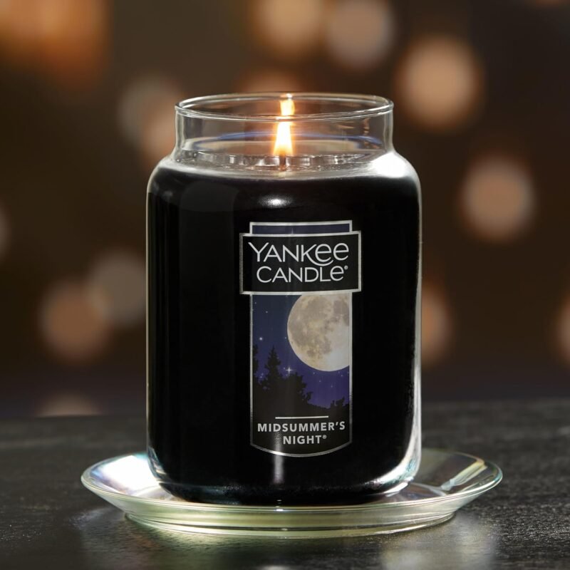 Yankee Candle MidSummer's Night Scented, Classic Large Single Wick Jar Candle, 22oz with Over 110 Hours of Burn Time. - Image 3