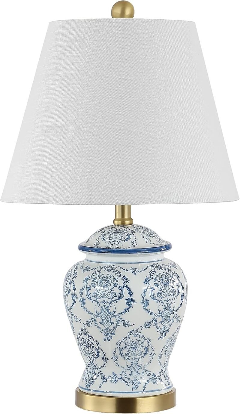 JONATHAN Y JYL3085A Juliana 22.25" Traditional Classic Chinoiserie Ceramic LED Table Lamp.  - Image 4