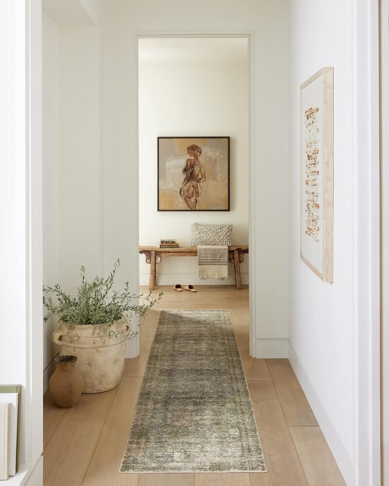 Loloi Amber Lewis Morgan 7'-3" x 9'-3" Area Rug in Sea/Sage - Large Area Rug. - Image 3