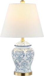 JONATHAN Y JYL3085A Juliana 22.25" Traditional Classic Chinoiserie Ceramic LED Table Lamp. 