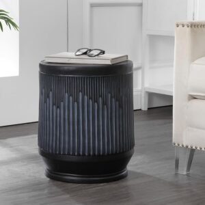 JONATHAN Y TBL1103C Kline 17.5" Mid-Century Modern Brutalist Indoor/Outdoor Accent Table Art Deco