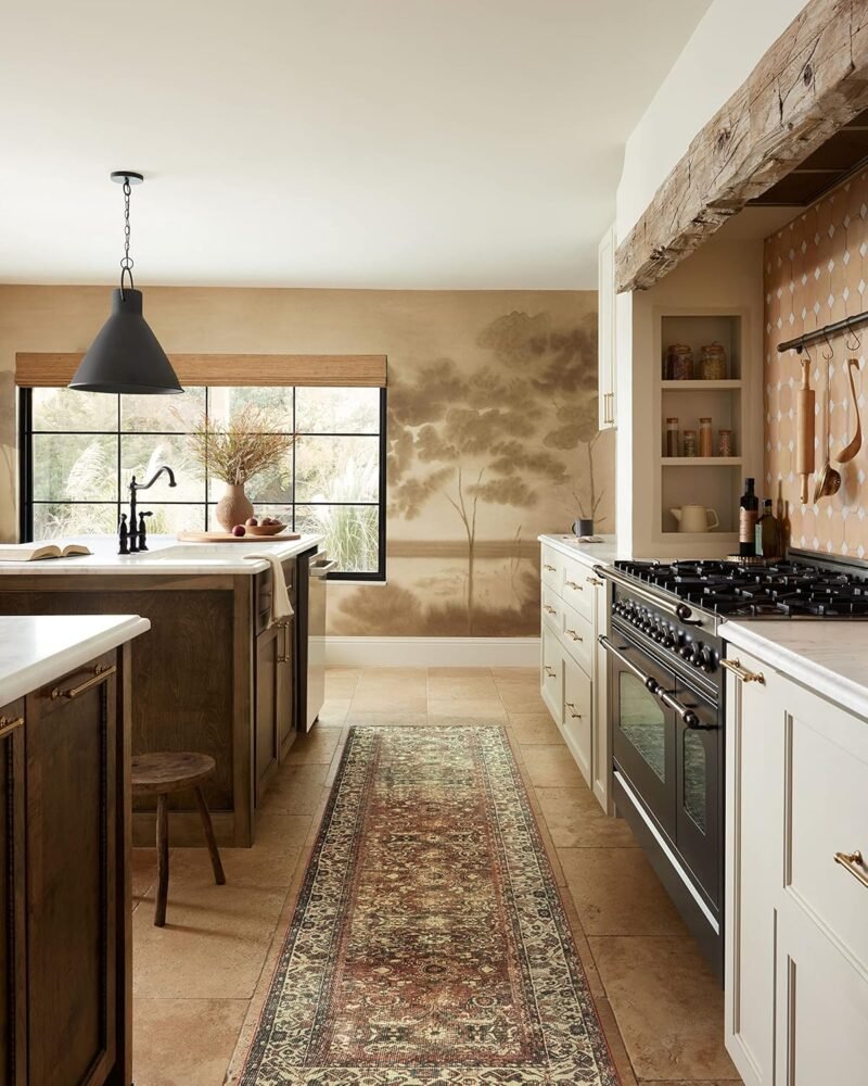 Loloi Magnolia Home by Joanna Gaines Banks Collection BAN-04 Brick/Ivory 2'-3" x 3'-9" .13" Pile Height. - Image 4
