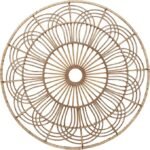Sagebrook Home 36-Inch Round Bamboo & Rattan Wall Hanging