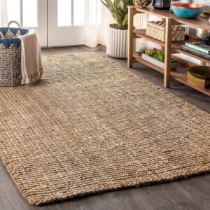 JONATHAN Y NRF102A-3 Pata Hand Woven Chunky Jute Indoor Area