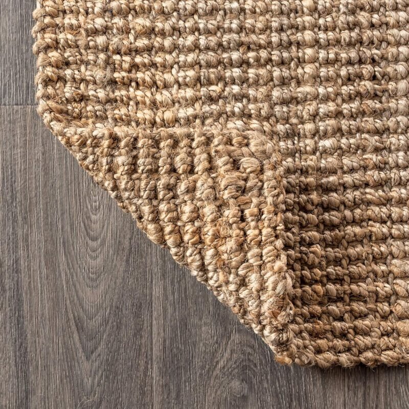 JONATHAN Y NRF102A-3 Pata Hand Woven Chunky Jute Indoor Area - Image 3